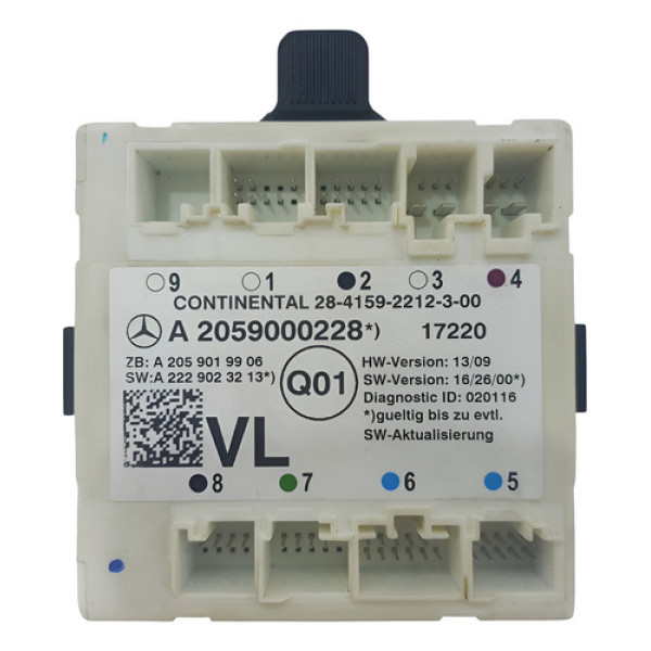 Módulo Porta Dianteira Esquerda Mercedes C43 2016 A 2022