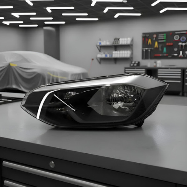 Farol Esquerdo Vw Polo/ Polo Track Virtus Original Detalhe Esquerdo/motorista