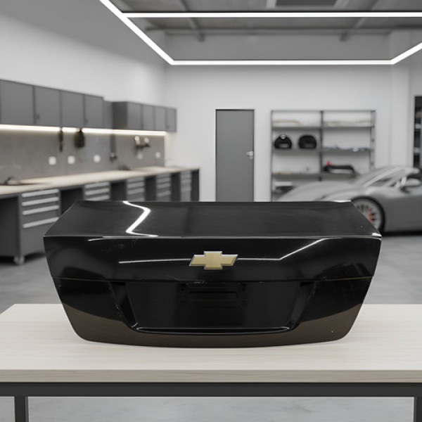 Tampa Traseira Chevrolet Omega Cd 2008 A 2012 Preto