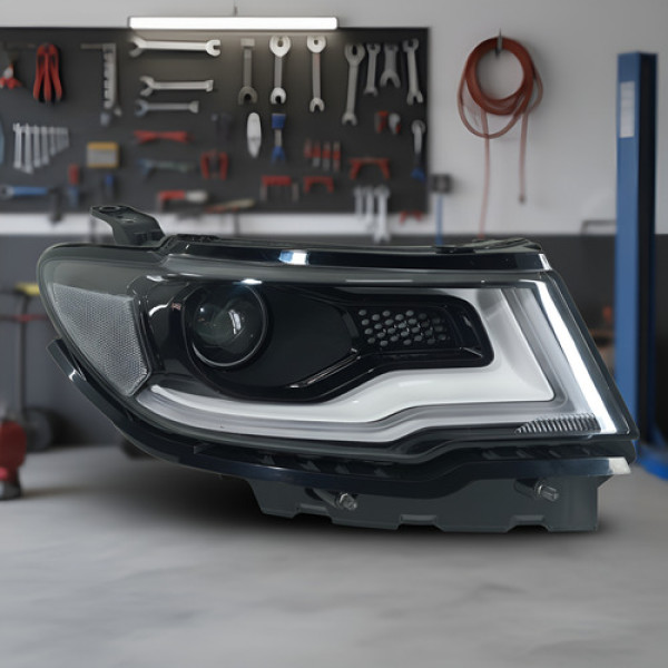 Farol Direito Jeep Compass 2017 A 2021 Original Detalhes Direito/passageiro