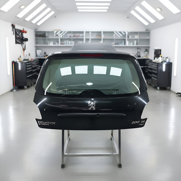 Tampa Traseira Peugeot 206 1998 A 2010 Preto