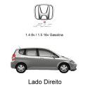 Acabamento Coluna Central Direito Honda Fit 2003 A 2007