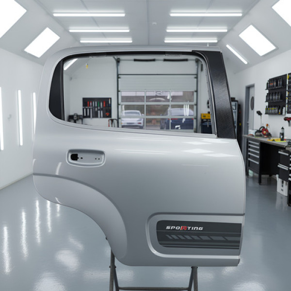 Porta Traseira Direita Fiat Uno Sporting 2011 A 2021 Prateado