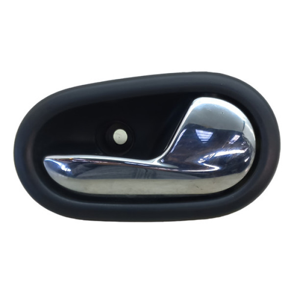 Maçaneta Interna Direita Renault Logan 2007 A 2019 Preto/cromado